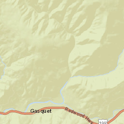 Gasquet California Street Map