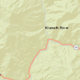 Klamath River California Street Map