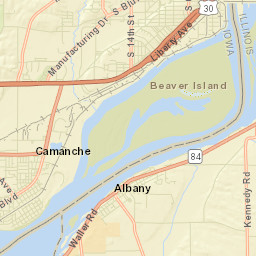 Camanche Street Map
