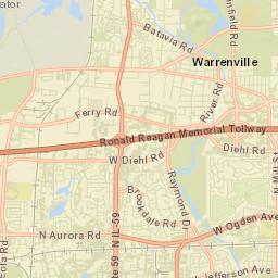 Warrenville Street Map