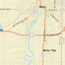 Niles Street Map