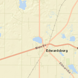 Edwardsburg Street Map