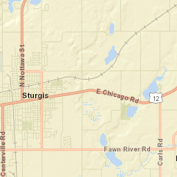 Sturgis Street Map