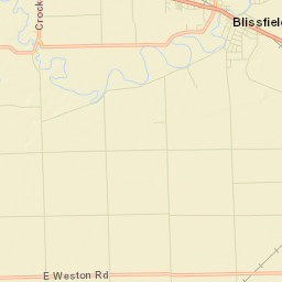 Blissfield Street Map