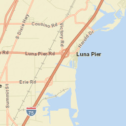 Luna Pier Street Map