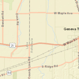 Geneva Ohio Street Map