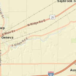 Saybrook Ohio Street Map