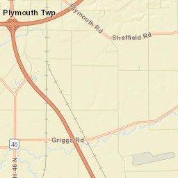 Plymouth Ohio Street Map