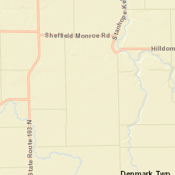 Sheffield Center Ohio Street Map