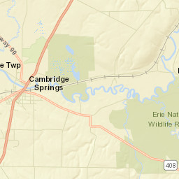 Cambridge Springs Street Map