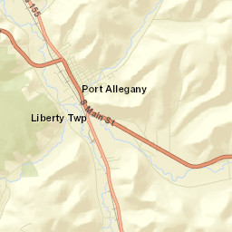 Port Allegany Street Map
