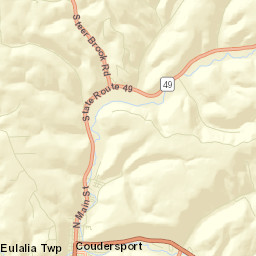 Coudersport Street Map