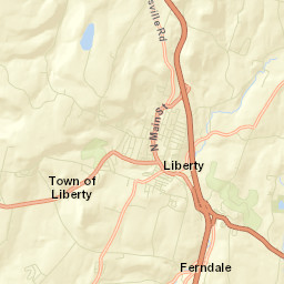 Liberty New York Street Map