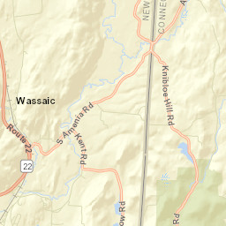 Wassaic New York Street Map