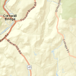 East Cornwall Connecticut Street Map