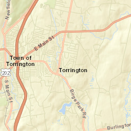 Torringford Connecticut Street Map