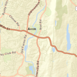 Old Avon Village Connecticut Street Map