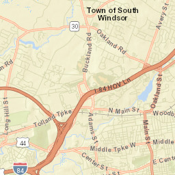Wapping Connecticut Street Map