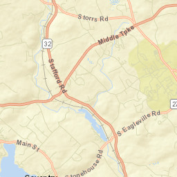 Storrs Connecticut Street Map