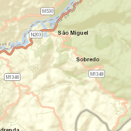 Ponte da Barca Street Map