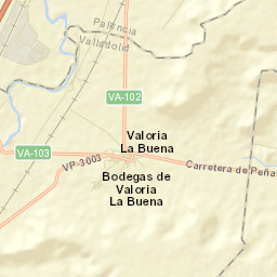 Valoria la Buena Street Map