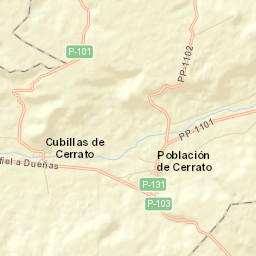 Población de Cerrato Street Map