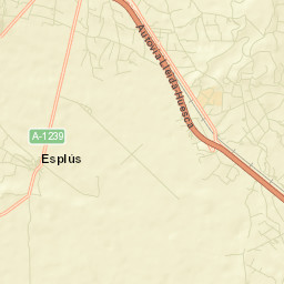 Esplús Street Map