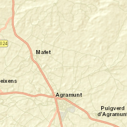 Agramunt Street Map