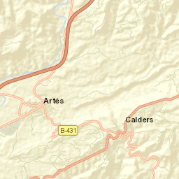 Artés Street Map