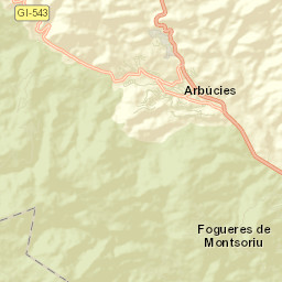 Arbúcies Street Map