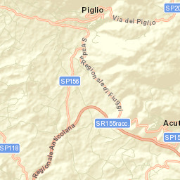 Piglio Street Map