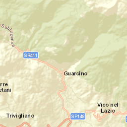 Vico nel Lazio Street Map