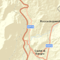 Castel di Sangro Street Map