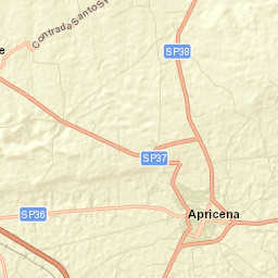 Apricena Street Map