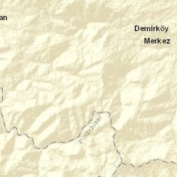 Demirköy İlçesi Street Map