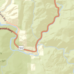 Hiouchi California Street Map