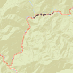 Horse Creek California Street Map