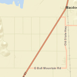 Macdoel California Street Map