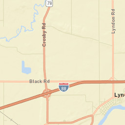 Whiteside County Street Map