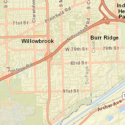 Indian Head Park Street Map