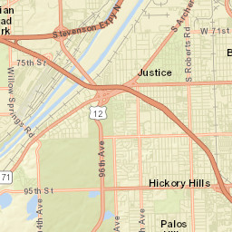 Bridgeview Street Map