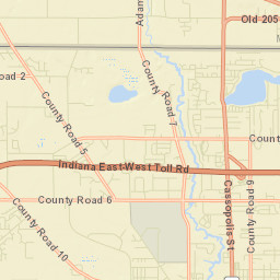 Simonton Lake Street Map