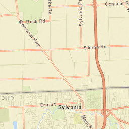 Sylvania Ohio Street Map