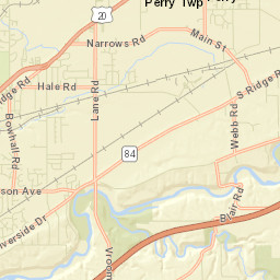 Perry Ohio Street Map