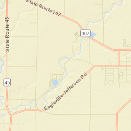 Eagleville Ohio Street Map