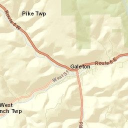 Galeton Street Map