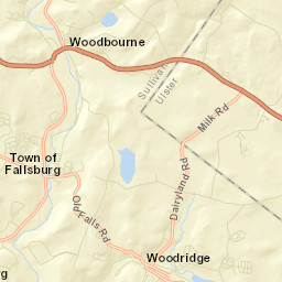 Woodbourne New York Street Map