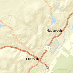Wawarsing New York Street Map