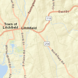 Litchfield Connecticut Street Map