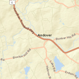 Andover Connecticut Street Map